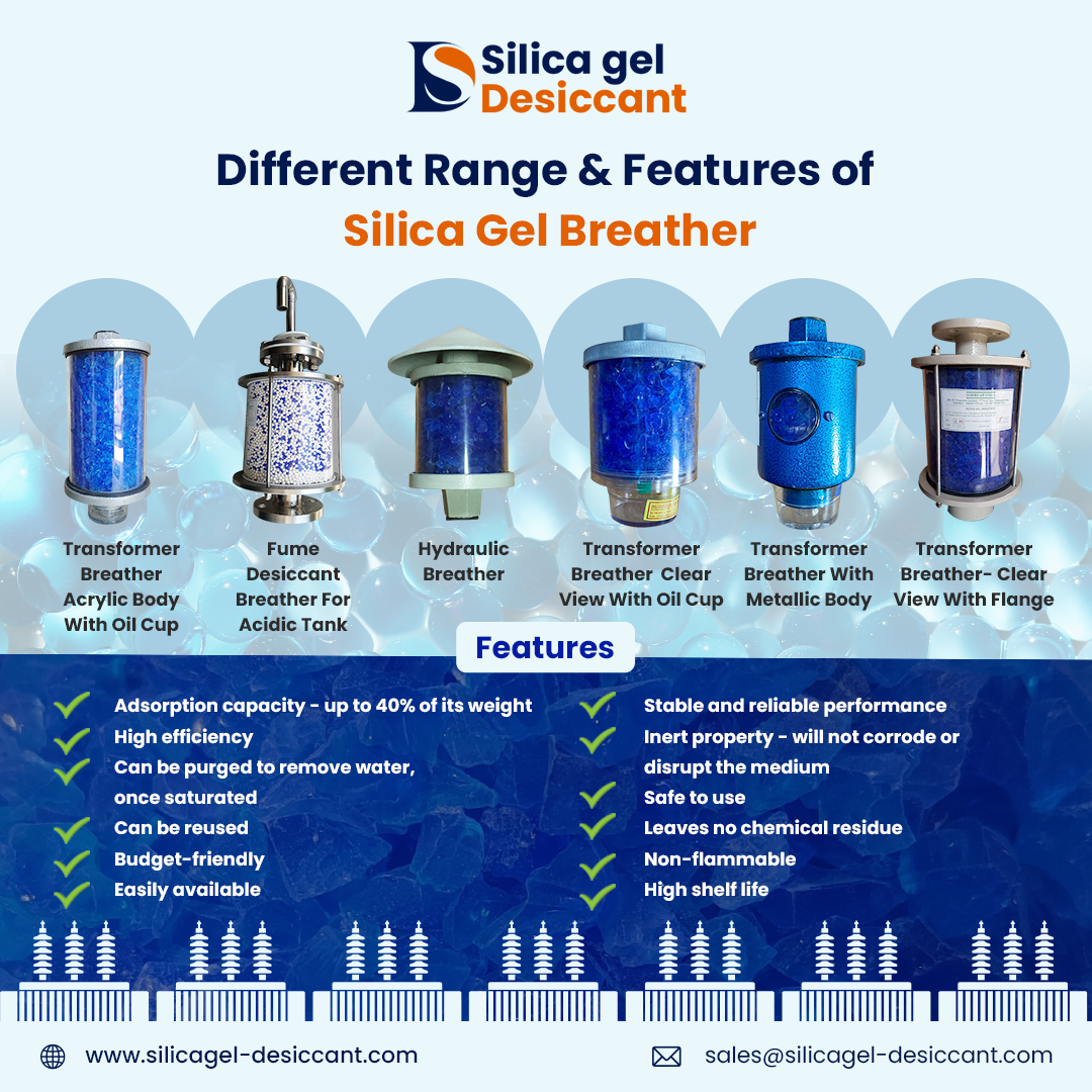 Silica Gel Transformer Breathers
https://www.silicagel-desiccant.com/silica-gel-breather