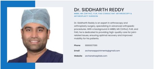 <strong><strong><strong><strong>Dr. P. SIDDHARTH REDDY- Best Orthopedic Surgeon in Chandanagar</strong></strong></strong></strong>