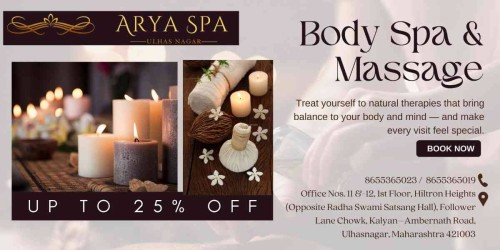<strong><strong><strong><strong>Arya Spa Ulhasnagar Gentle Restful Care 8655365019</strong></strong></strong></strong>