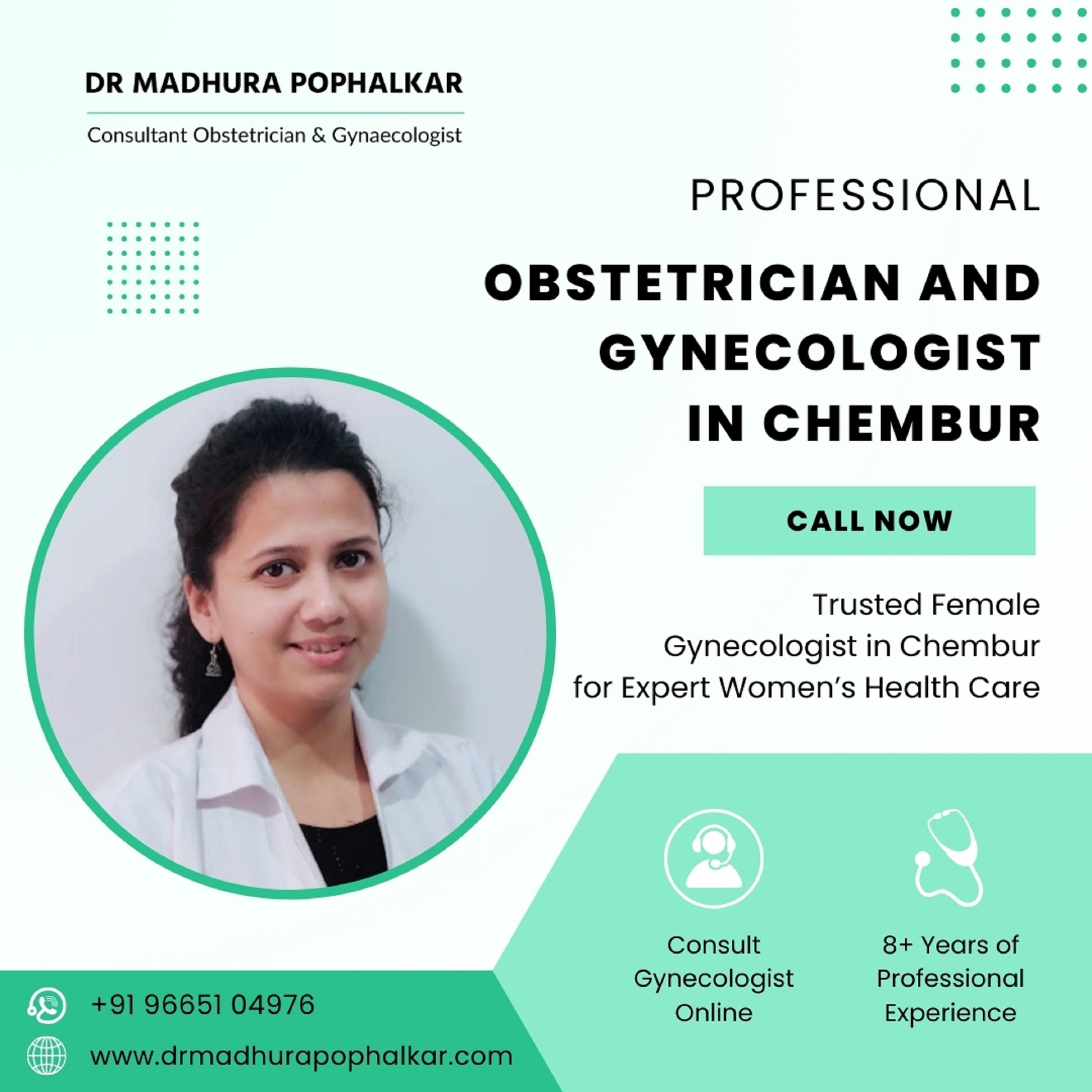 Dr.MadhuraPophalkar, MBBS, MS  Gynecologist in Chembur, Mumbai