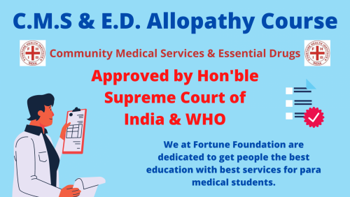 <strong><strong>C.M.S & E.D. Allopathy Course Certification</strong></strong>